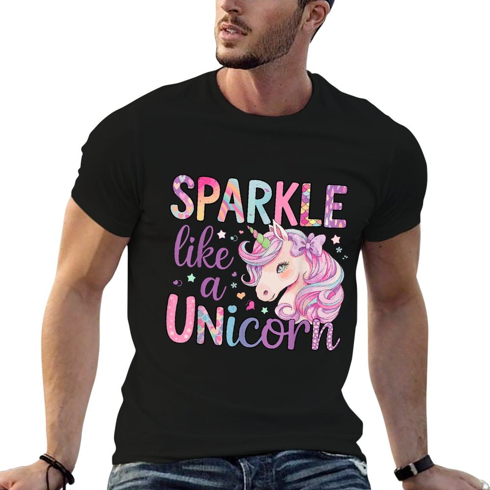 Sparkle Like A Unicorn  Vintage-inspired T-Shirt