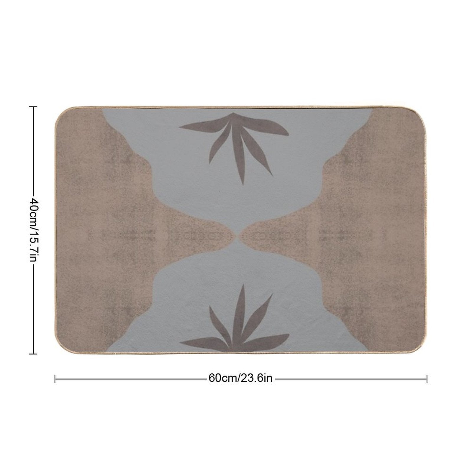 Modern, Neutral, Abstract, Simple Minimal Contemporary Home Decor Durable Bath Mat
