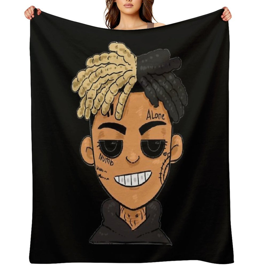 Xxxtentation Lengends Emo Rap Draw Cartoon Shrink-resistant Throw Blanket