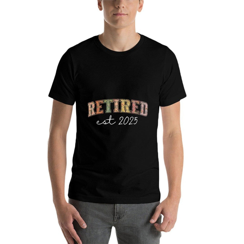 Retired 2025 Funny Retirements For Women 2025 Wildflower  Trendy Pattern T-Shirt