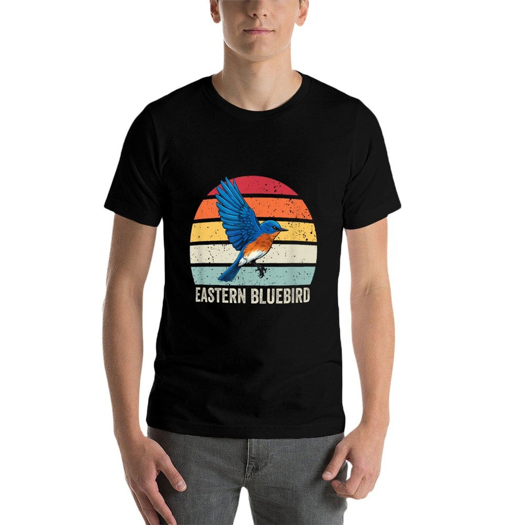 Eastern Bluebird Vintage Sunset, Eastern Bluebird  Vintage-inspired T-Shirt