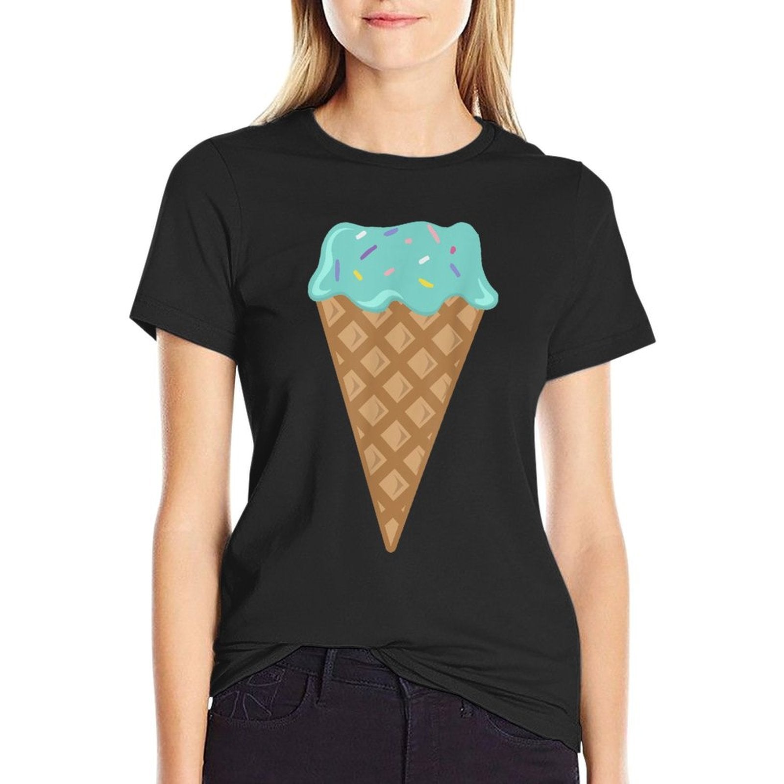 Funny Ice Cream T-shirt - Gift For Cool Kids And Toddlers  Oversized Silhouette T-Shirt