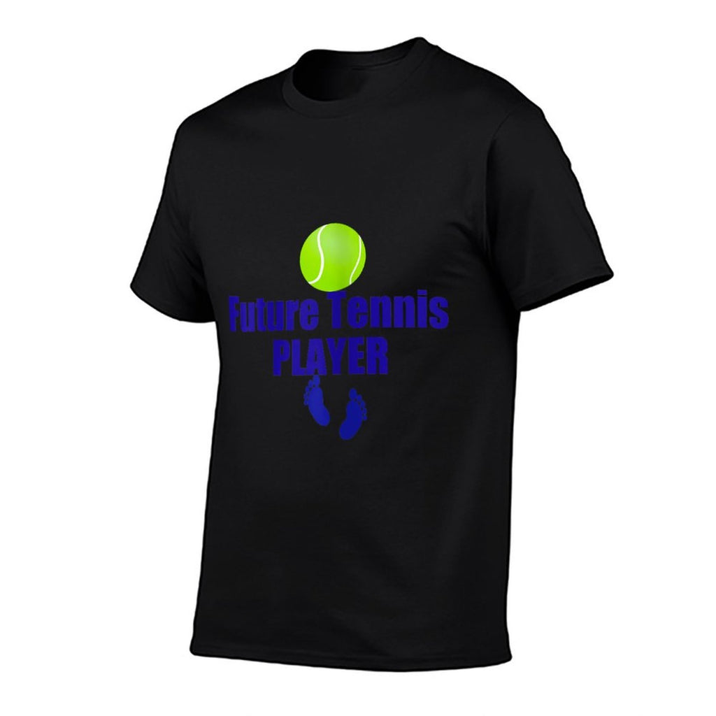Future Tennis Player T-shirt Pregnant Maternity. Baby Foot  Eco-friendly Material T-Shirt