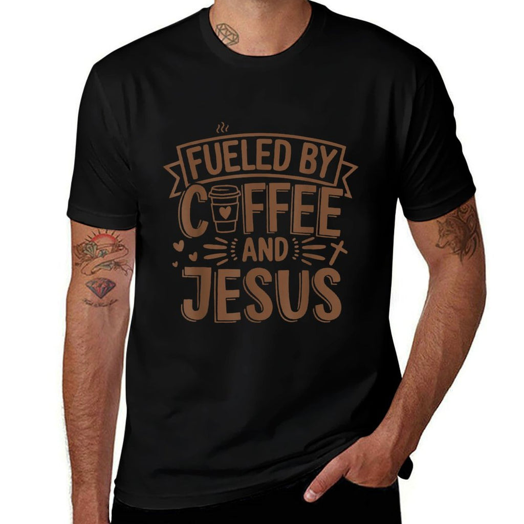 Fueled by Coffee And Jesus Christian Faith Funny Caffeine  Classic T-Shirt