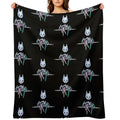 The Stray Game Logo in Holographic Iridescent Rainbow Anti-pilling Throw Blanket