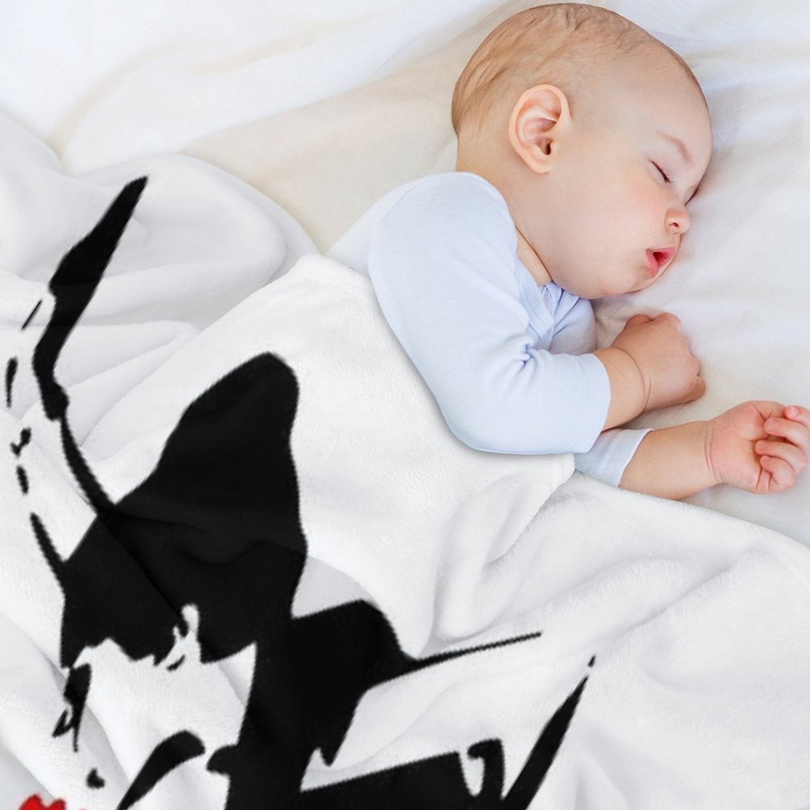 Love Sick Banksy Stencil Easy Care Throw Blanket