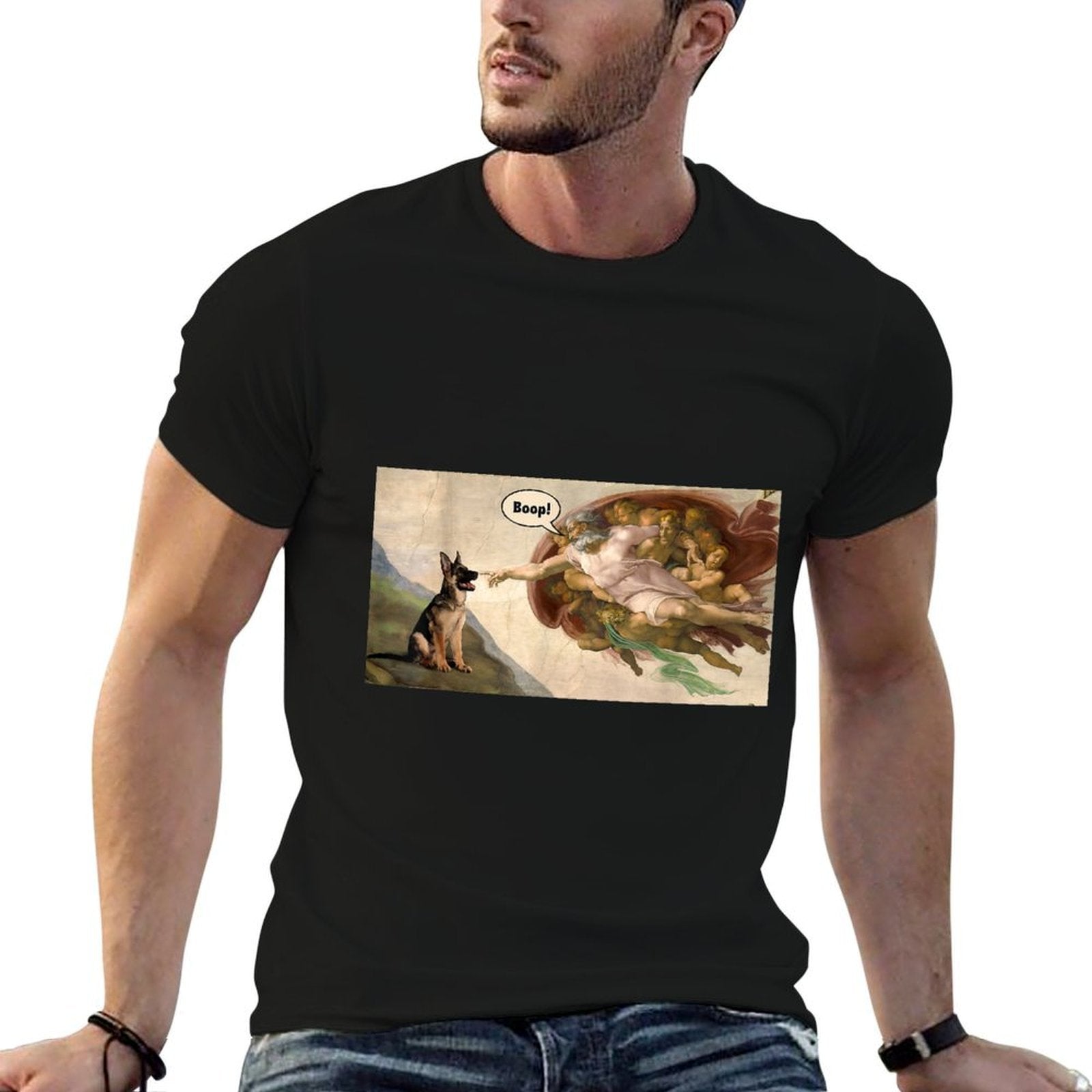 Boop The Snot of A German Shepherd Funny Dog Meme  Vintage-inspired T-Shirt