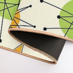 1950s Atomic Retro Pattern  Odorless Bath Mat