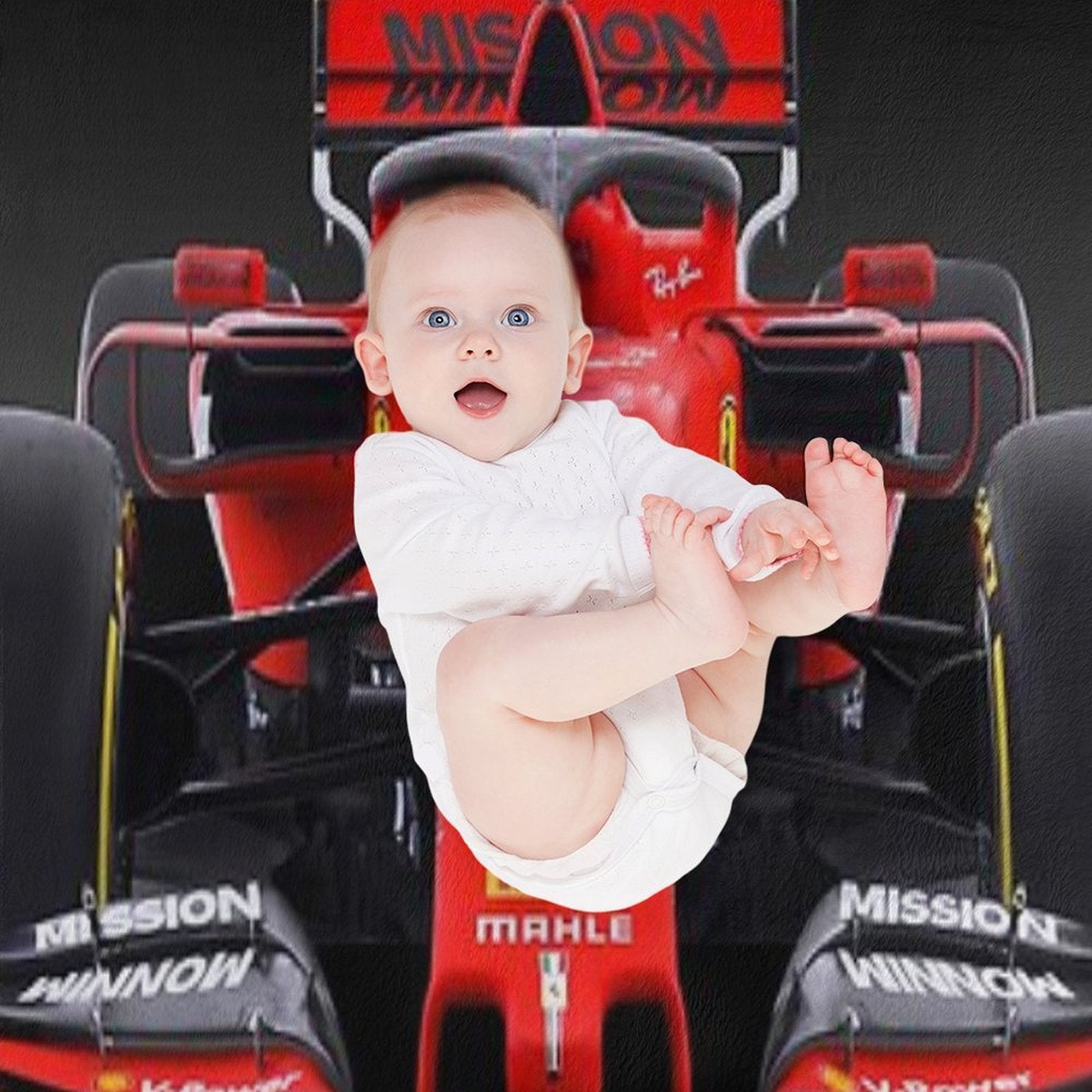 Ferrari F1 Formula 1 (#219) Easy Care Throw Blanket