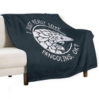 Pangolin Lover Gift - I Just Really Love Pangolins, OK Versatility Throw Blanket
