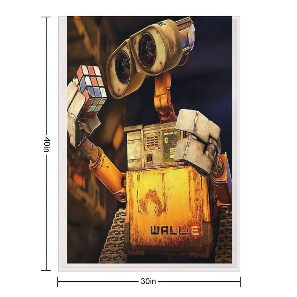 Cartoon Animation Wall E Quick-dry Throw Blanket