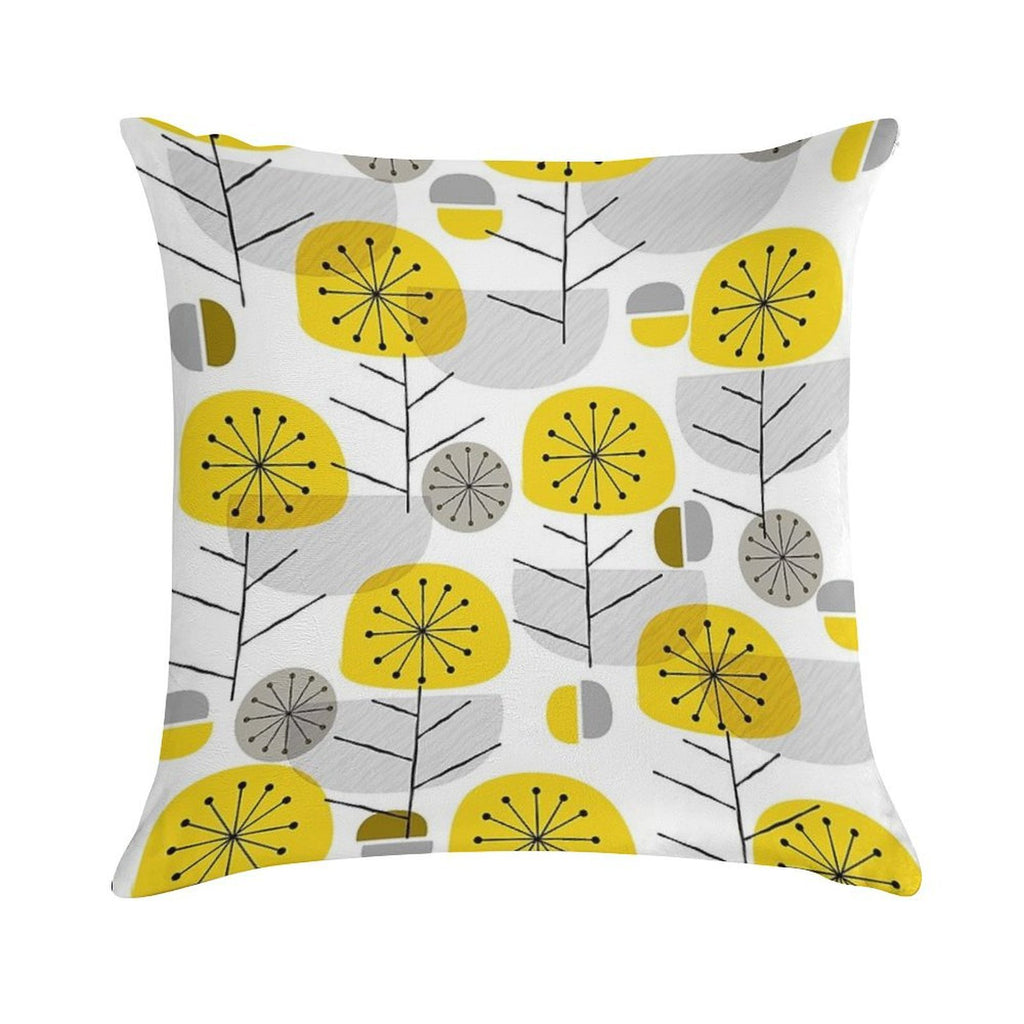 Yellow Nature Soft Gift Ready Throw Pillow