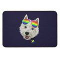 Gay Pride Westie LGBT Dog Sunglasses Durable Bath Mat