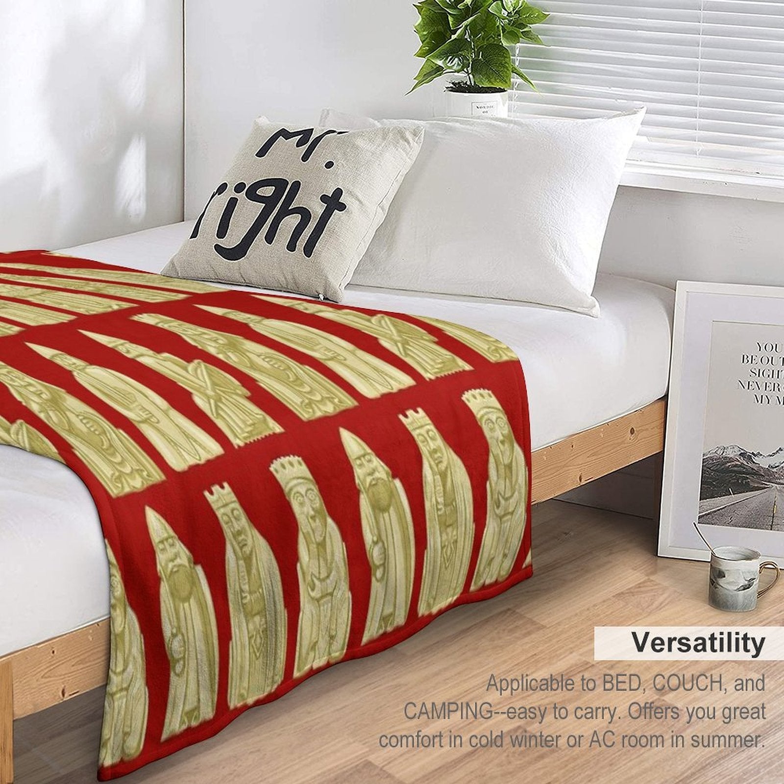 Lewis Chessmen Durable Throw Blanket