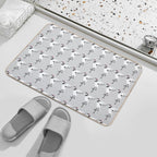 Minimal Red-crowned Crane (Grus Japonensis)  Rapid-Drying Bath Mat