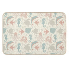 Ocean Dreamscape - Beige  Anti-Trip Bath Mat