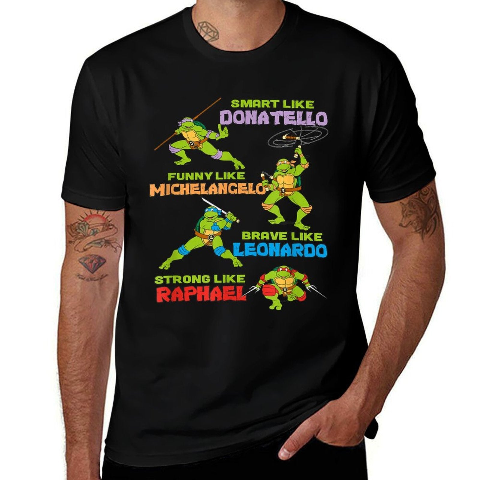 Mademark Xnage Mutant Ninja Turtles - I Am Smart, Funny, Brave, And Strong  Classic T-Shirt