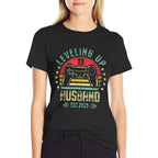 Engagement for Gamer Groom Leveling Up To Husband 2025  Soft T-Shirt