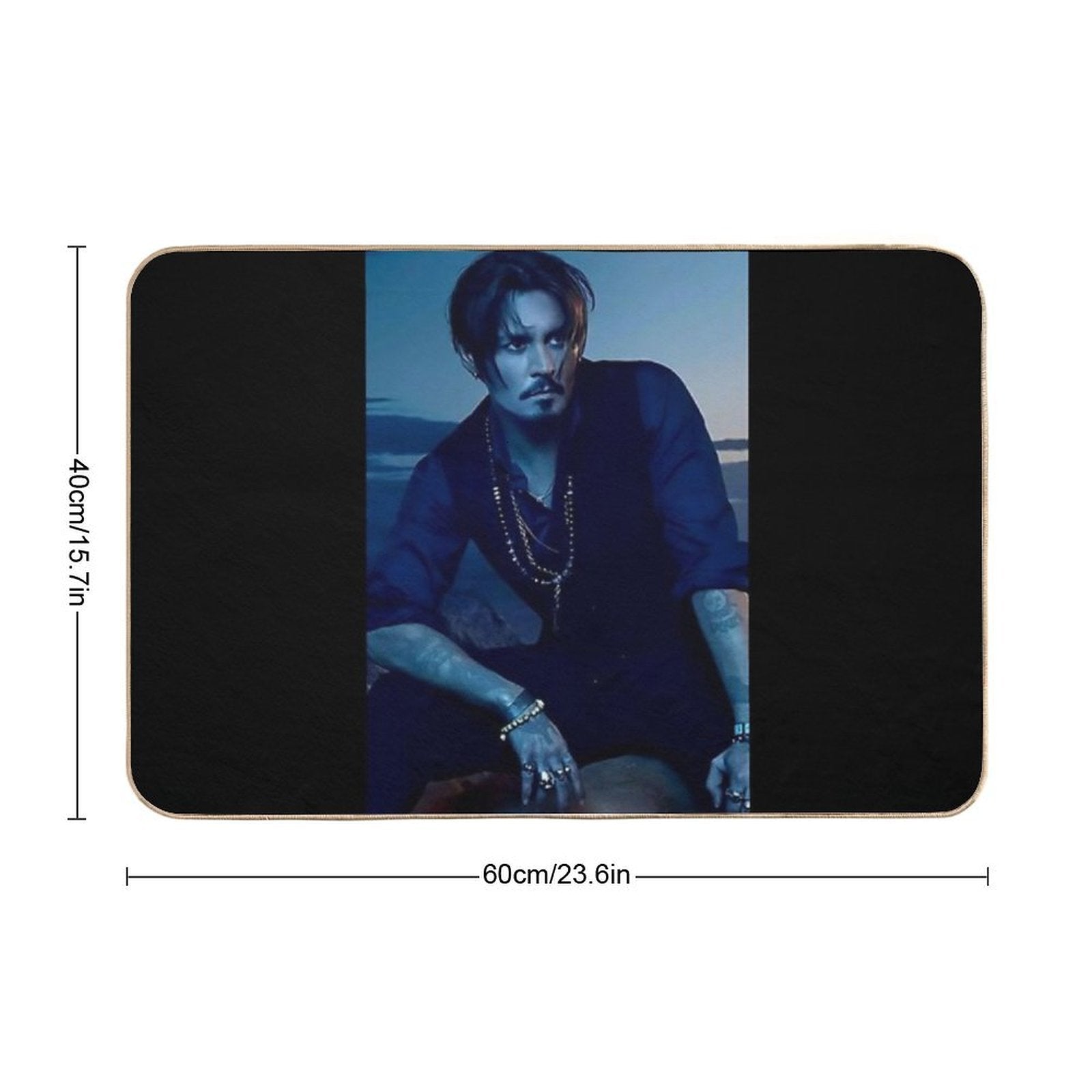 Johnny Depp Cool  Absorbent Bath Mat