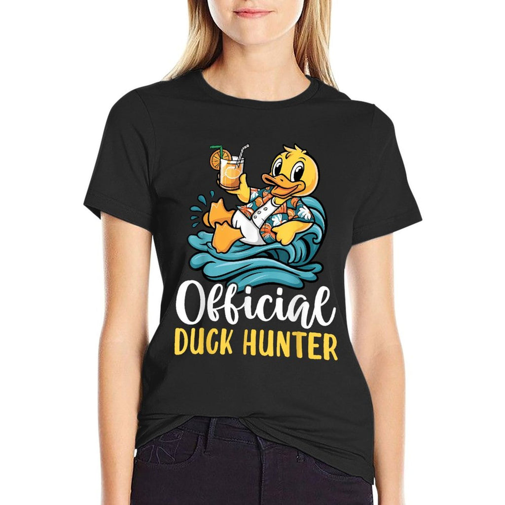 Duck Cruise Boat Funny Rubber Duck Hunting Squad  Eco-friendly Material T-Shirt