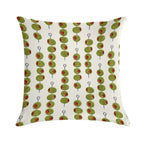Martini Cocktail Olives  - Olives on A Stick Soft Shrink-Resistant Throw Pillow