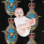 Royal Air Force Badge Sustainable Throw Blanket