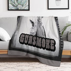 Gunsmoke Film Negative Multi-functional Throw Blanket