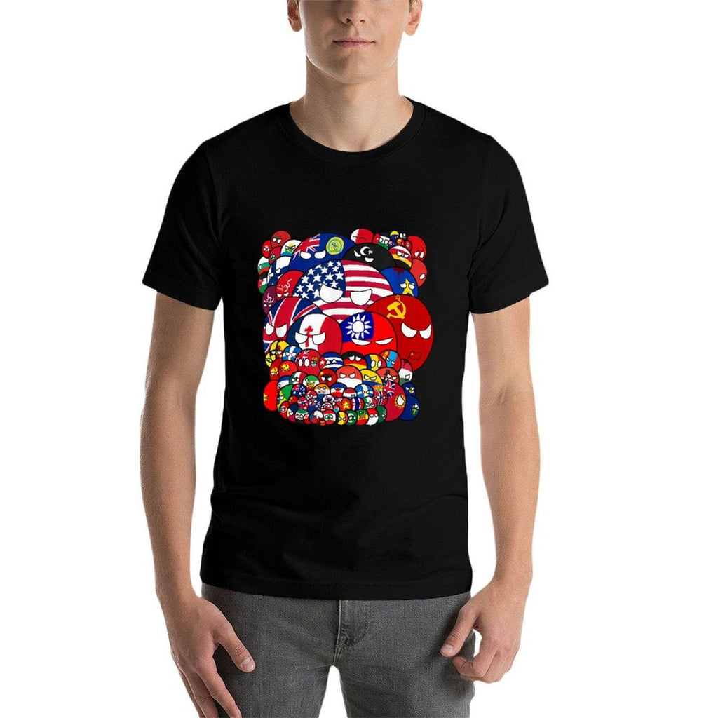 Countryballs World War Funny  Graphic-printed T-Shirt
