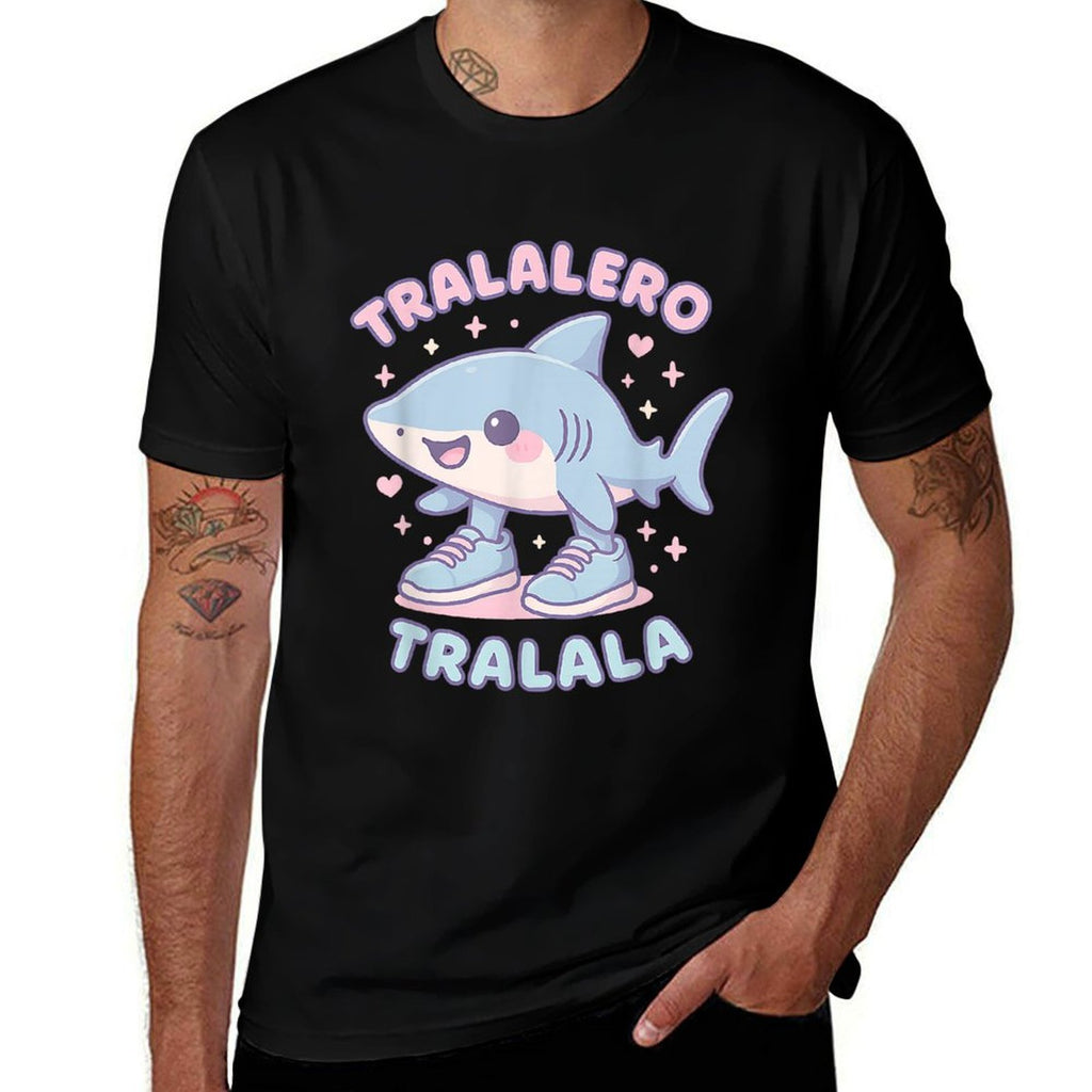 Kawaii Tralalero Tralala - Italian Brainrot Meme  Polyester Blend T-Shirt