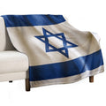 Israel Flag Travel-friendly Throw Blanket