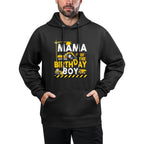Mama of The Birthday Boy Construction Worker Bday Party Cotton-Polyester Blend Hoodie