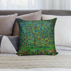 Gustav Klimt Apple Tree I Soft Hidden Zipper Throw Pillow
