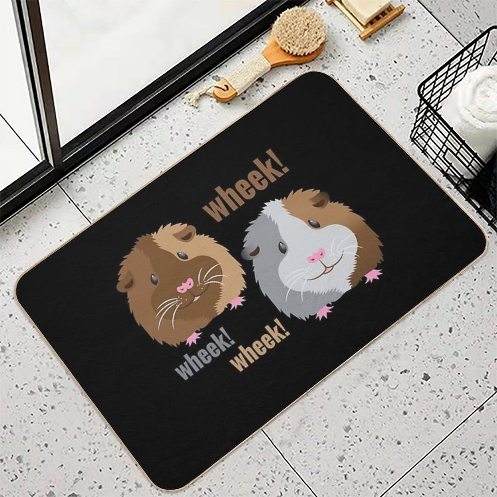 Wheek! Wheek! Guinea Pigs  Absorbent Bath Mat