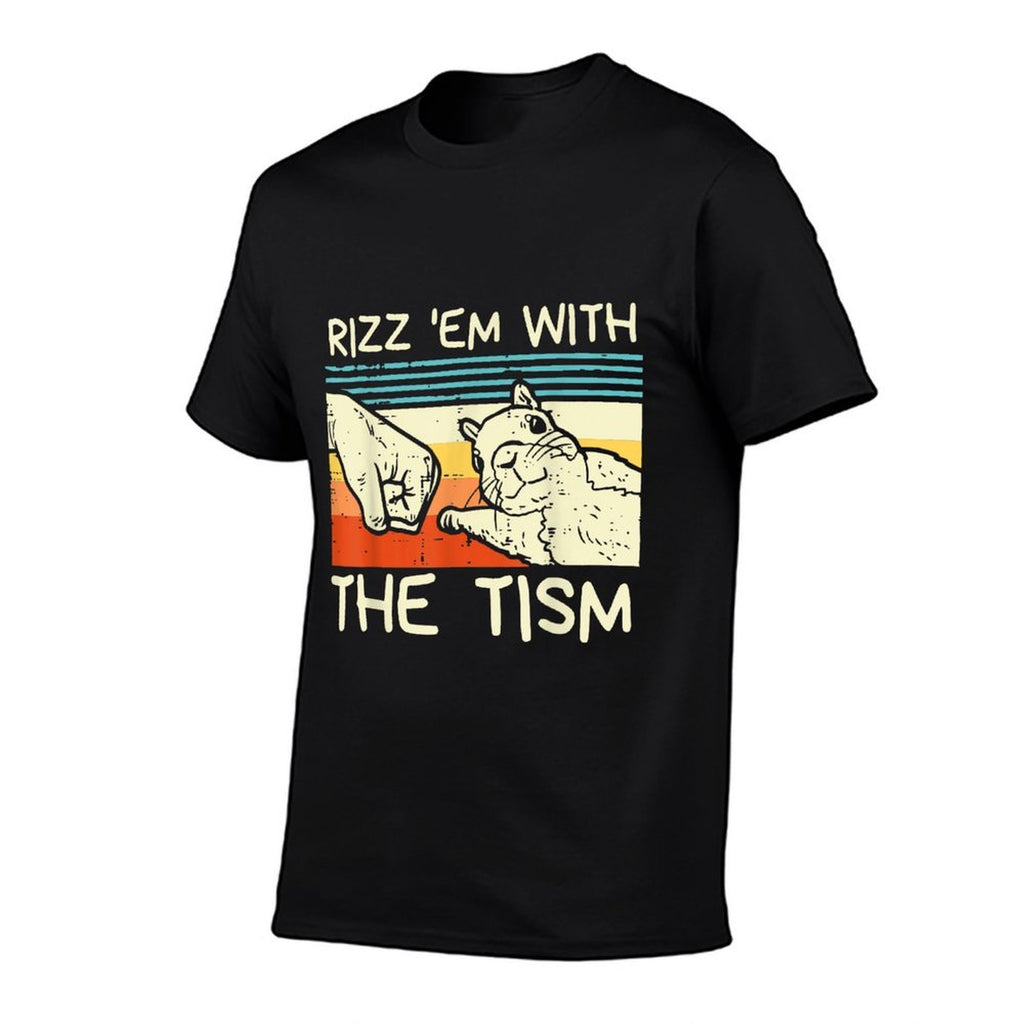 Rizz Em With The Tism Rizzler Meme Rizzling Meme Squirrel  Wrinkle-resistant T-Shirt