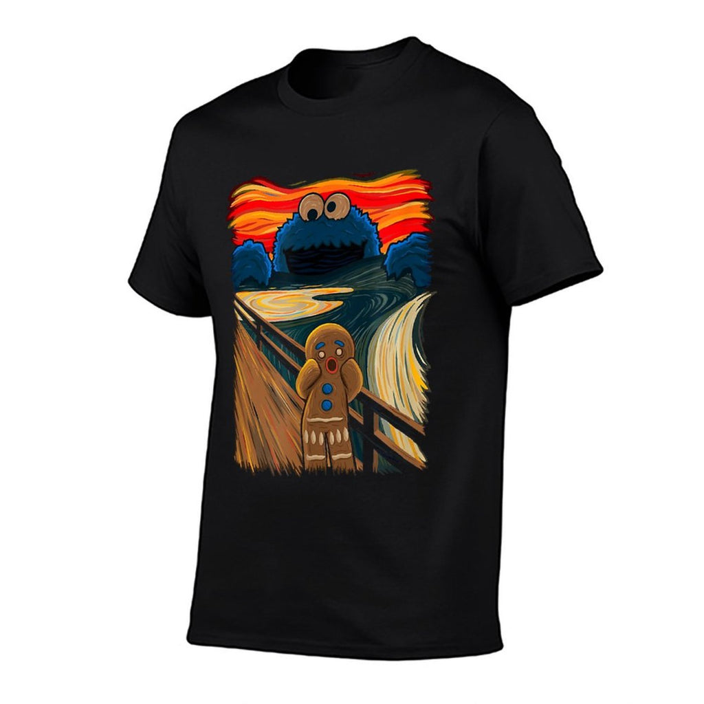 Cookie Muncher The Scream Munch Monster Joke  Eco-friendly Material T-Shirt