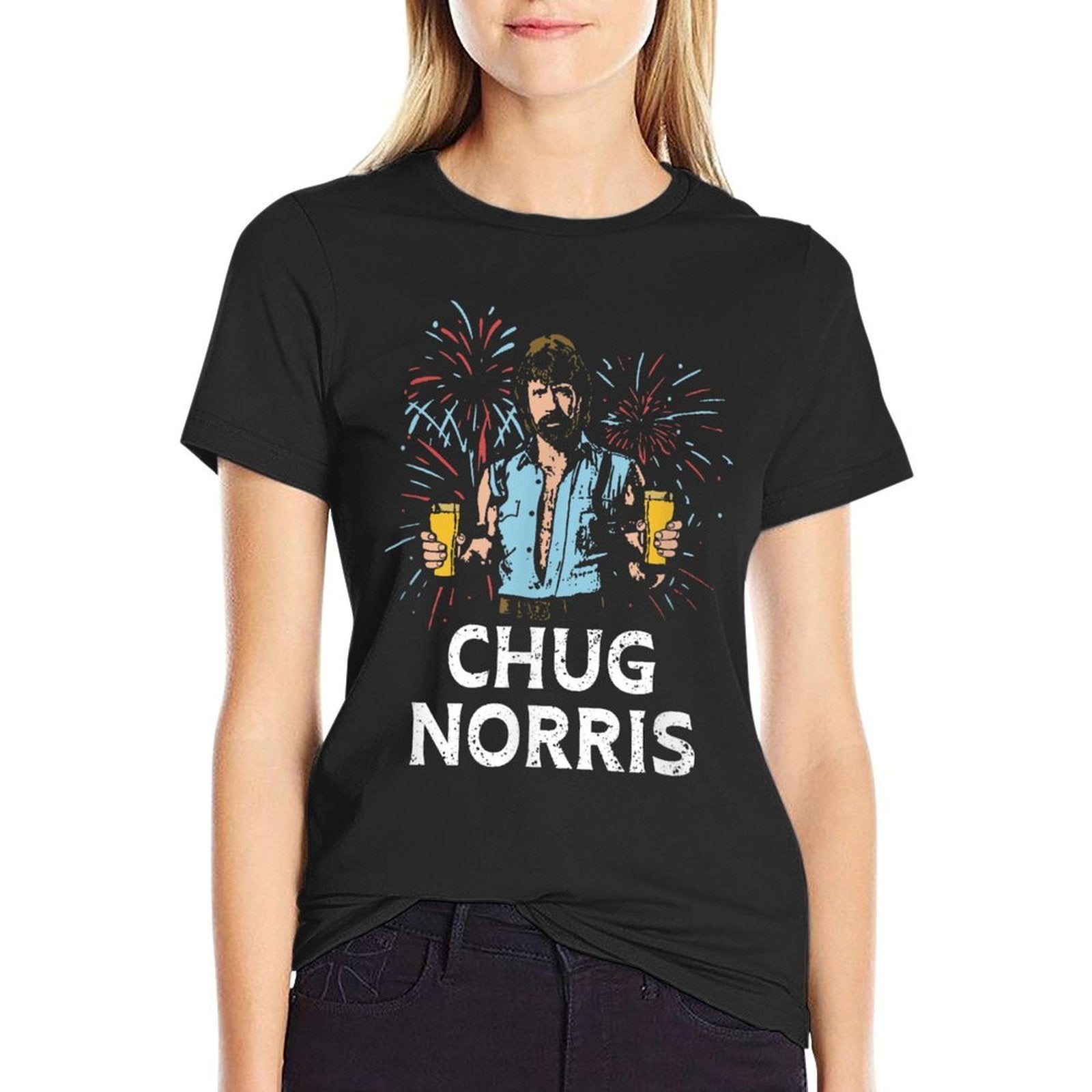 Funny 4th of July Chug Norris Unisex for Men, Women  Vintage-inspired T-Shirt