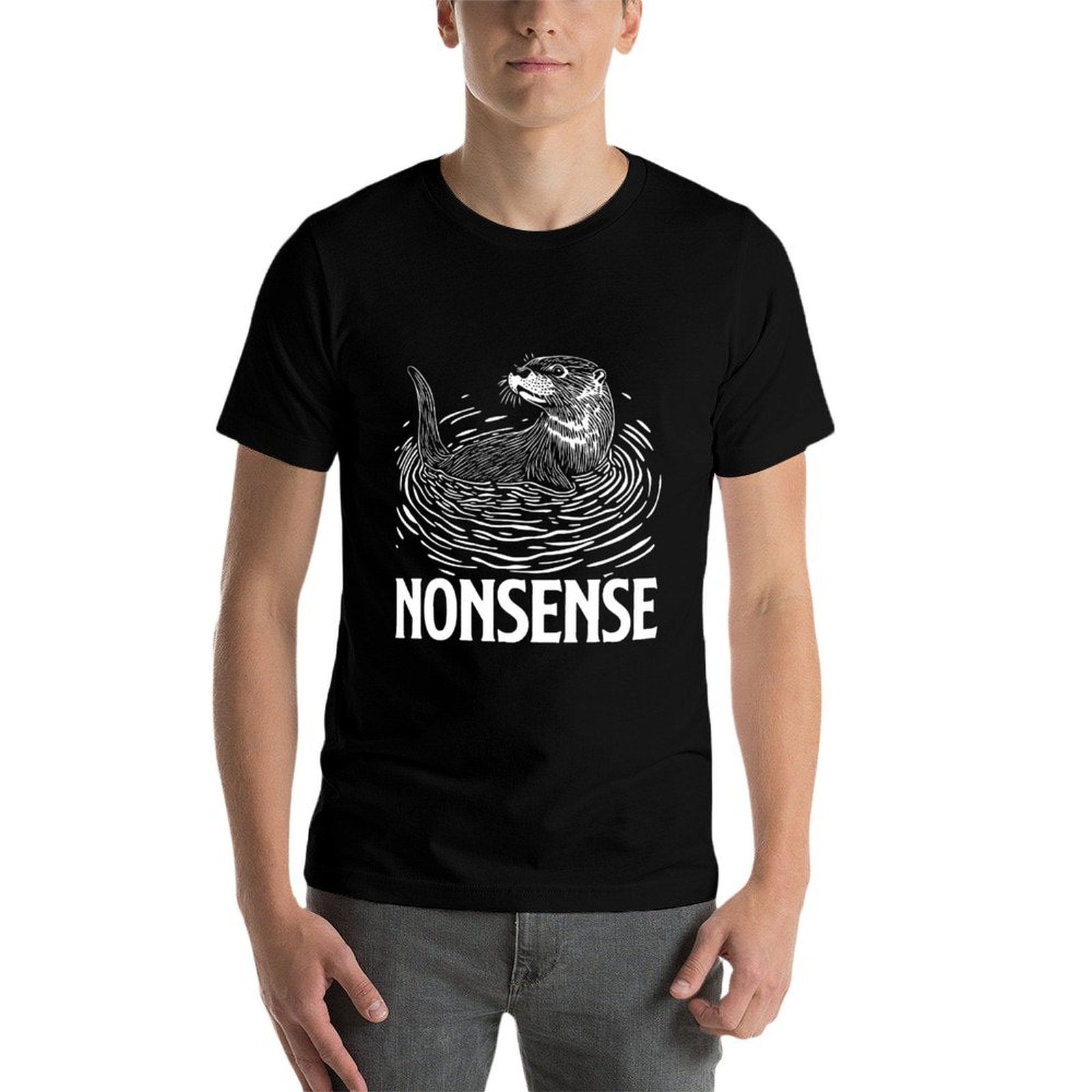 Funny Otter Nonsens Animal Meme Pun Sarcastic For Men Otters  Graphic-printed T-Shirt