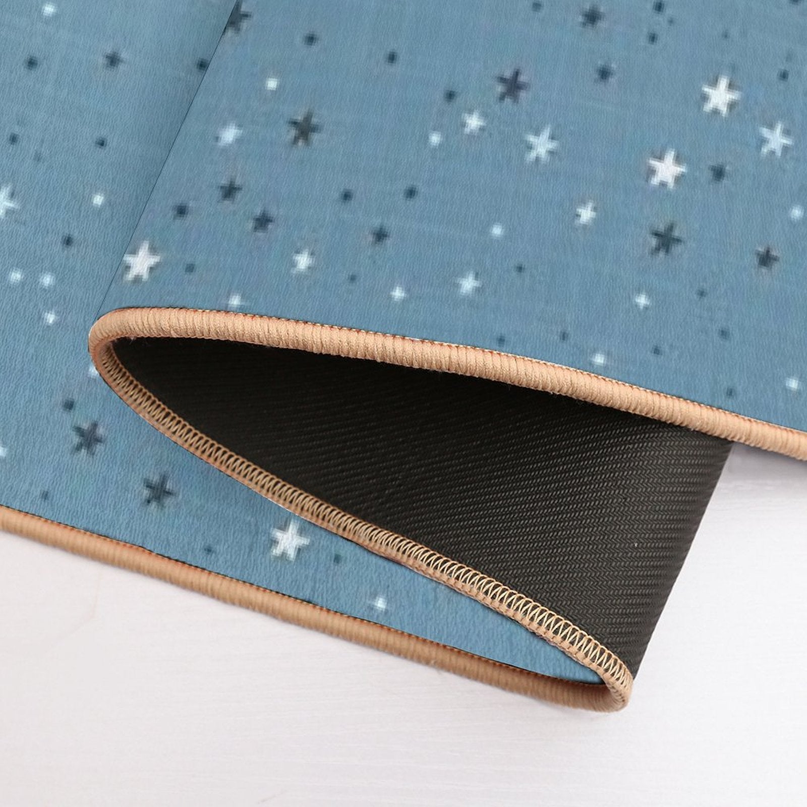 Floating - Ocean Blue  Stain-Proof Bath Mat