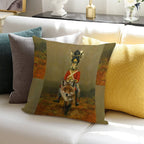Hare And Fox Cavalry Soft Home Decor Throw Pillow