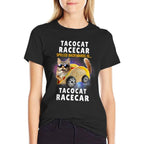 Tacocat Racecar Spelled Backwards Funny Mexican Car Taco Cat for Men Women Kids  Summer-ready Fabric T-Shirt