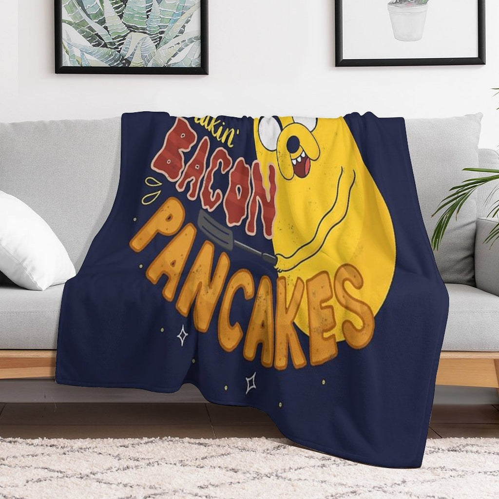 Makin' Bacon Pancakes - Jake The Dog Wrinkle-free Throw Blanket
