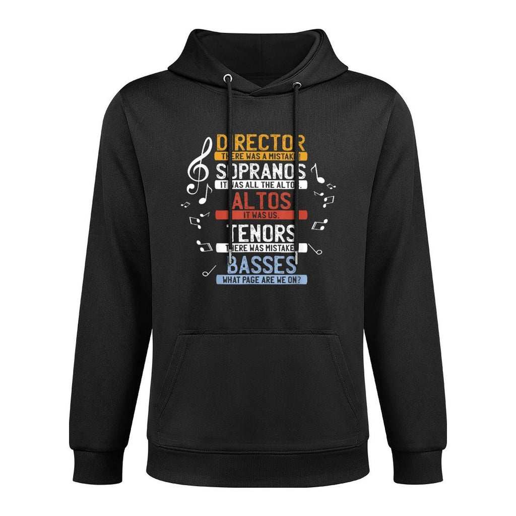 Choir Joke  Funny Music Singing  Men Women Kids Moisture-Wicking Hoodie