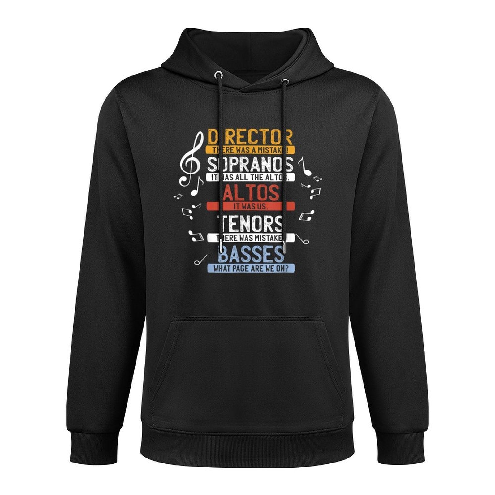 Choir Joke  Funny Music Singing  Men Women Kids Moisture-Wicking Hoodie