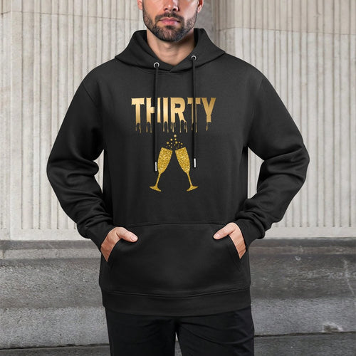30th Birthday Girly Dirty Thirty 30 Design Machine Washable Hoodie