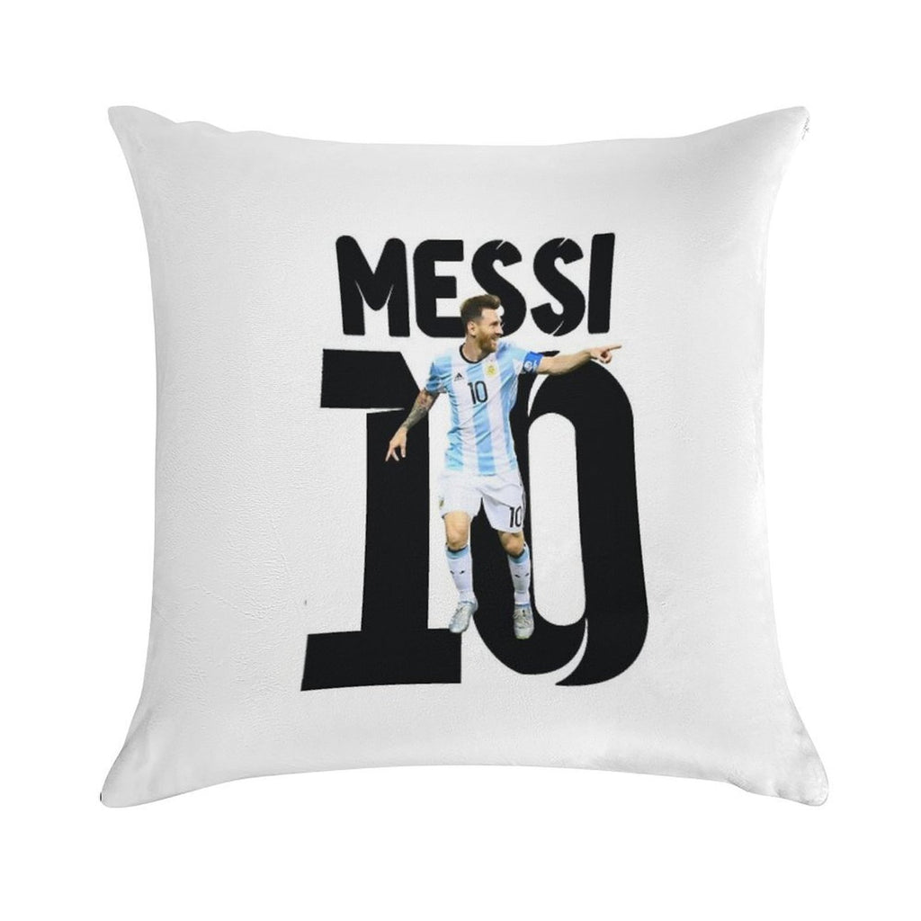 Messi 10 Soft Bedroom Essential Throw Pillow