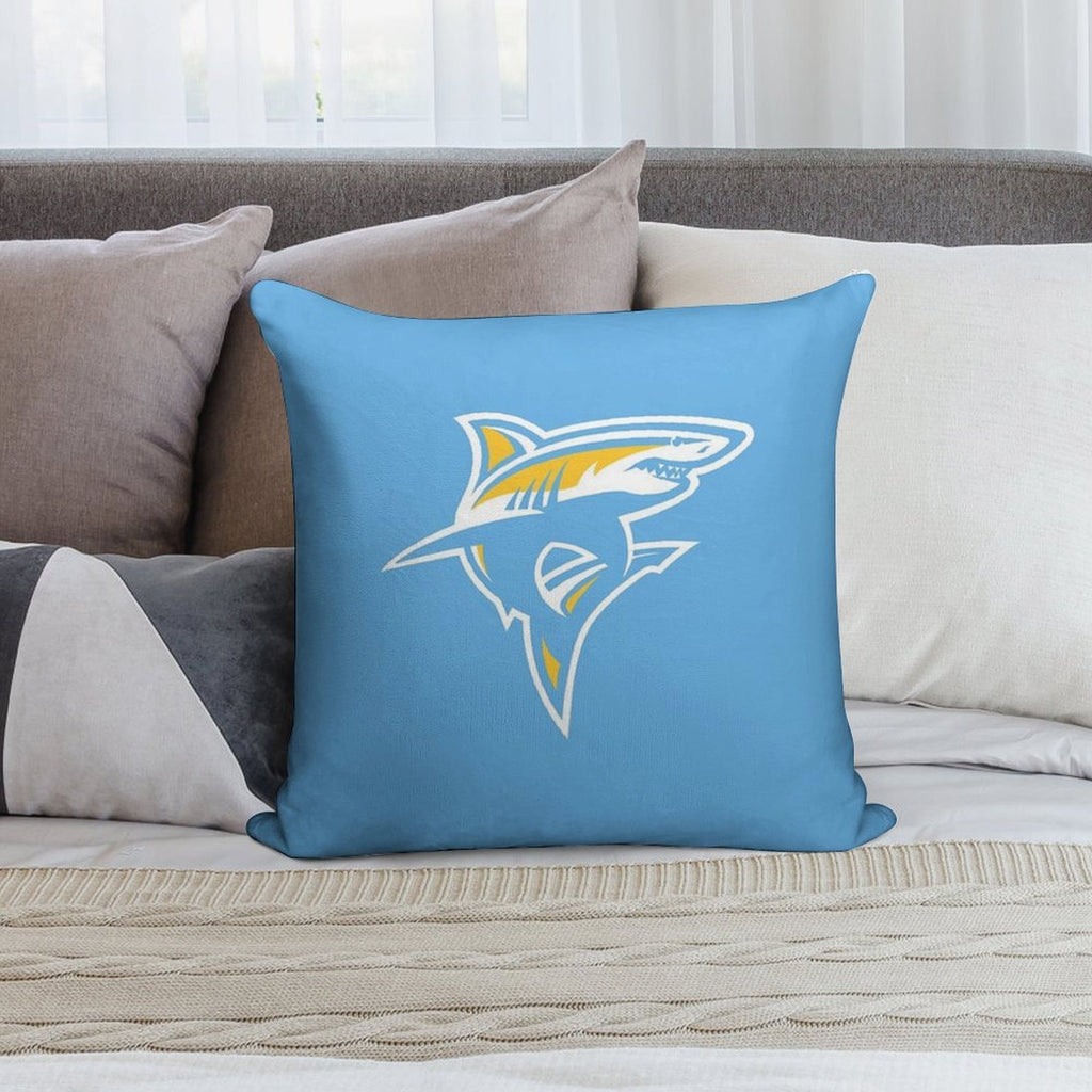 The Sharks LIU-icon Soft Shrink-Resistant Throw Pillow