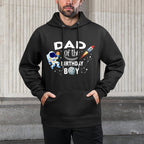Dad of The Birthday Boy Space Astronaut Birthday Family Easy Care Hoodie