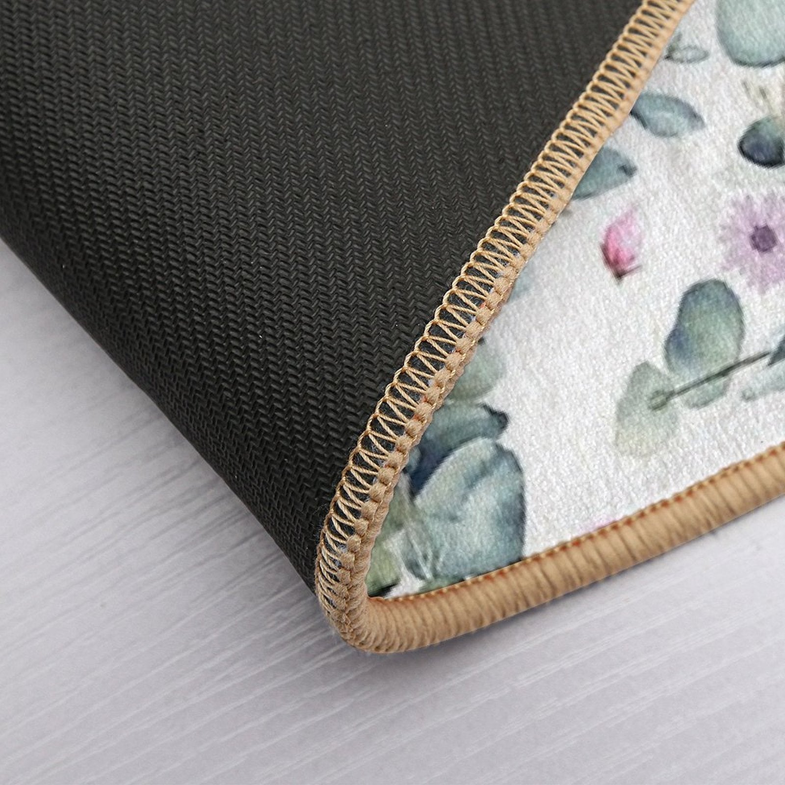 Miniature Garden with Petals  Absorbent Bath Mat