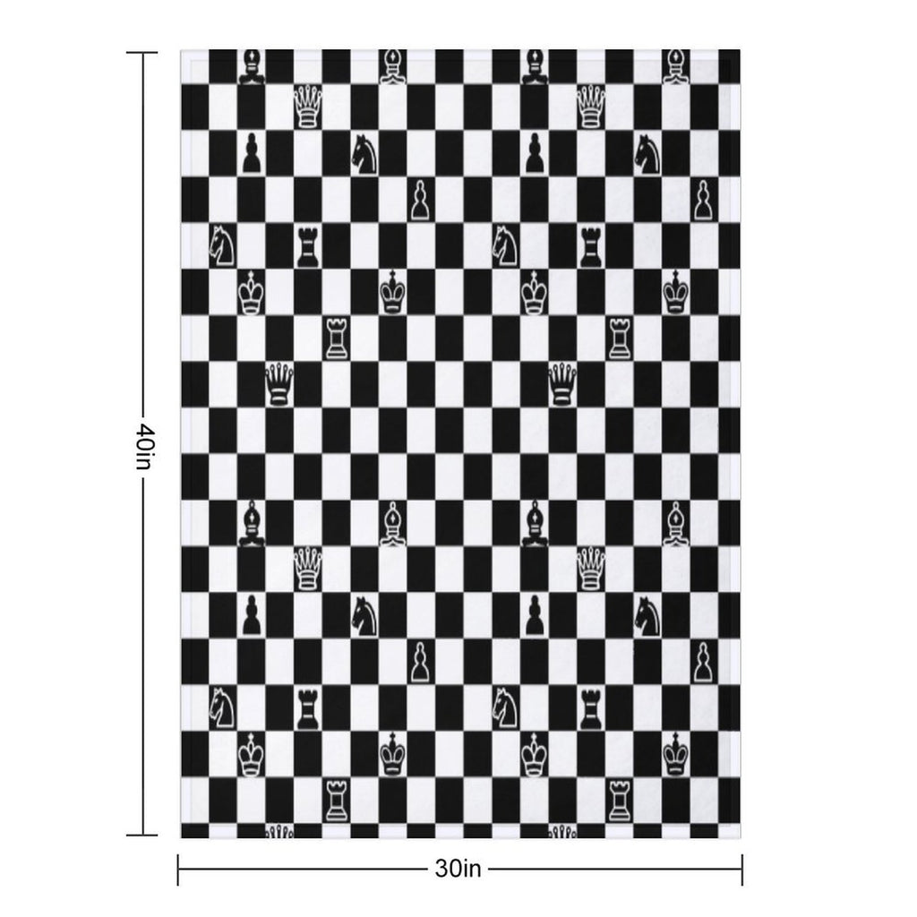 Chess Anti-pilling Throw Blanket