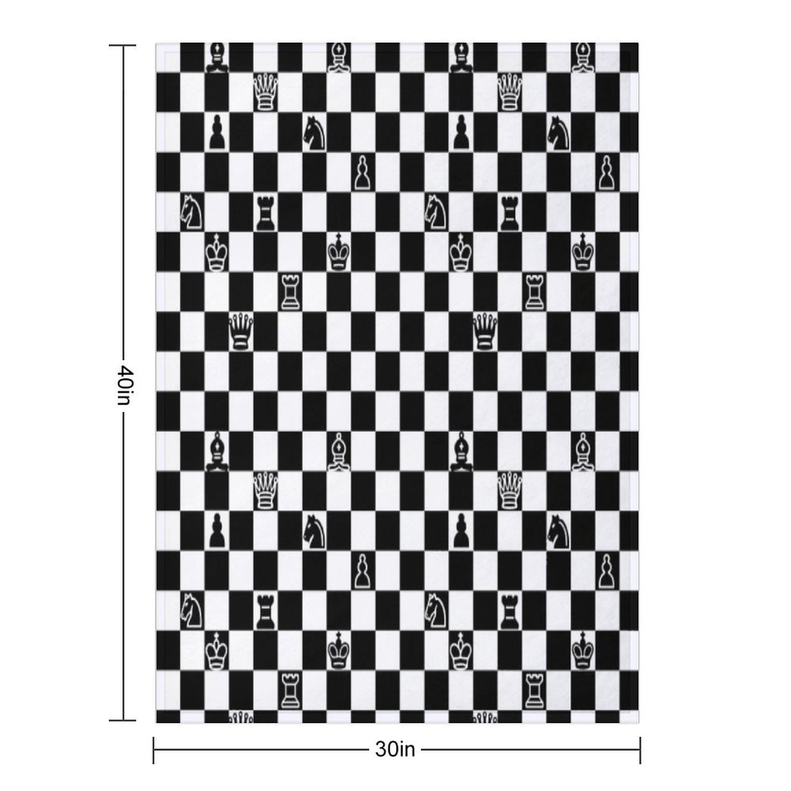 Chess Anti-pilling Throw Blanket